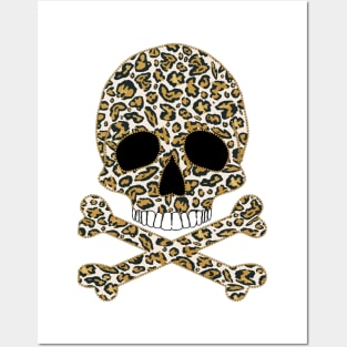 Leopard Print Skull Posters and Art